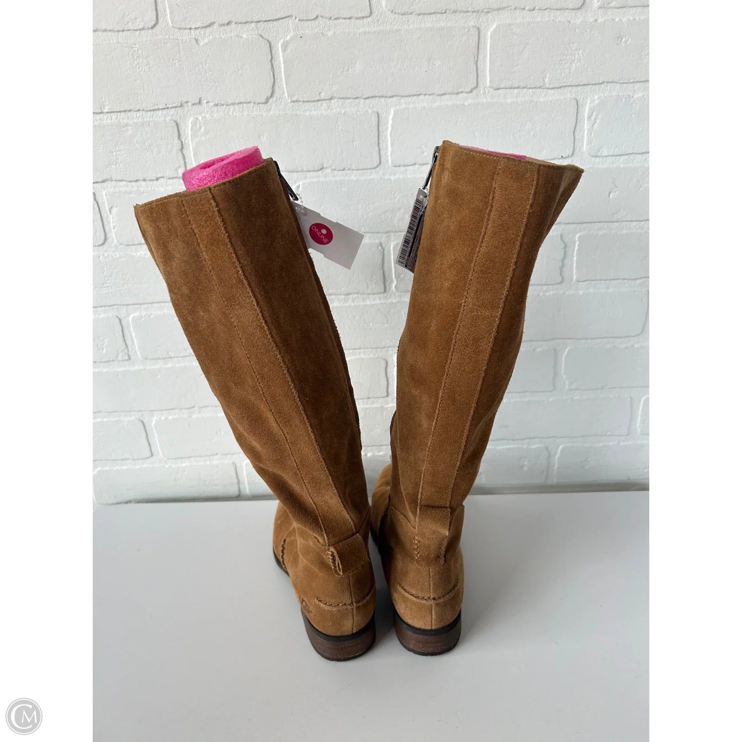 Boots Designer By Ugg In Brown, Size: 6.5