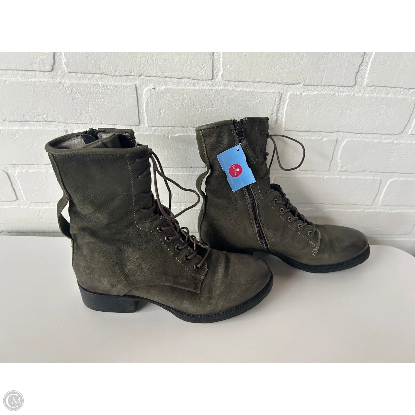 Boots Mid-calf Heels By Miz Mooz In Green, Size: 8.5