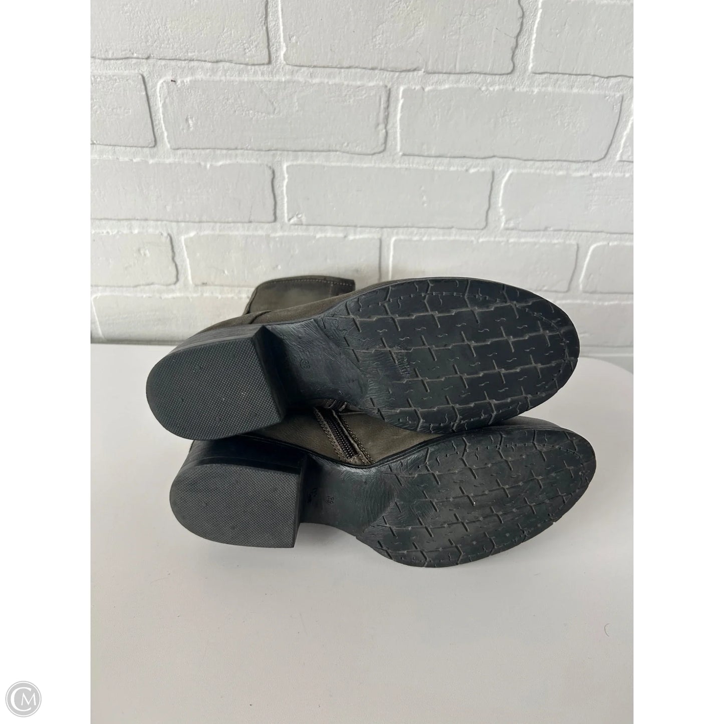 Boots Mid-calf Heels By Miz Mooz In Green, Size: 8.5