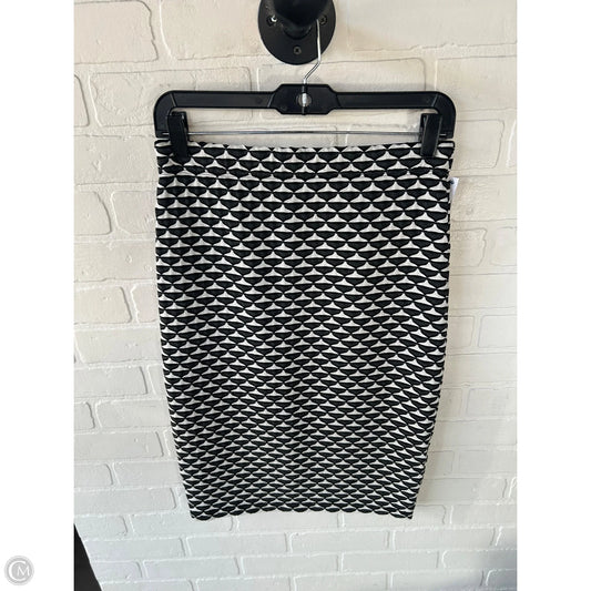 Skirt Midi By Sophie Max In Grey & White, Size: 4