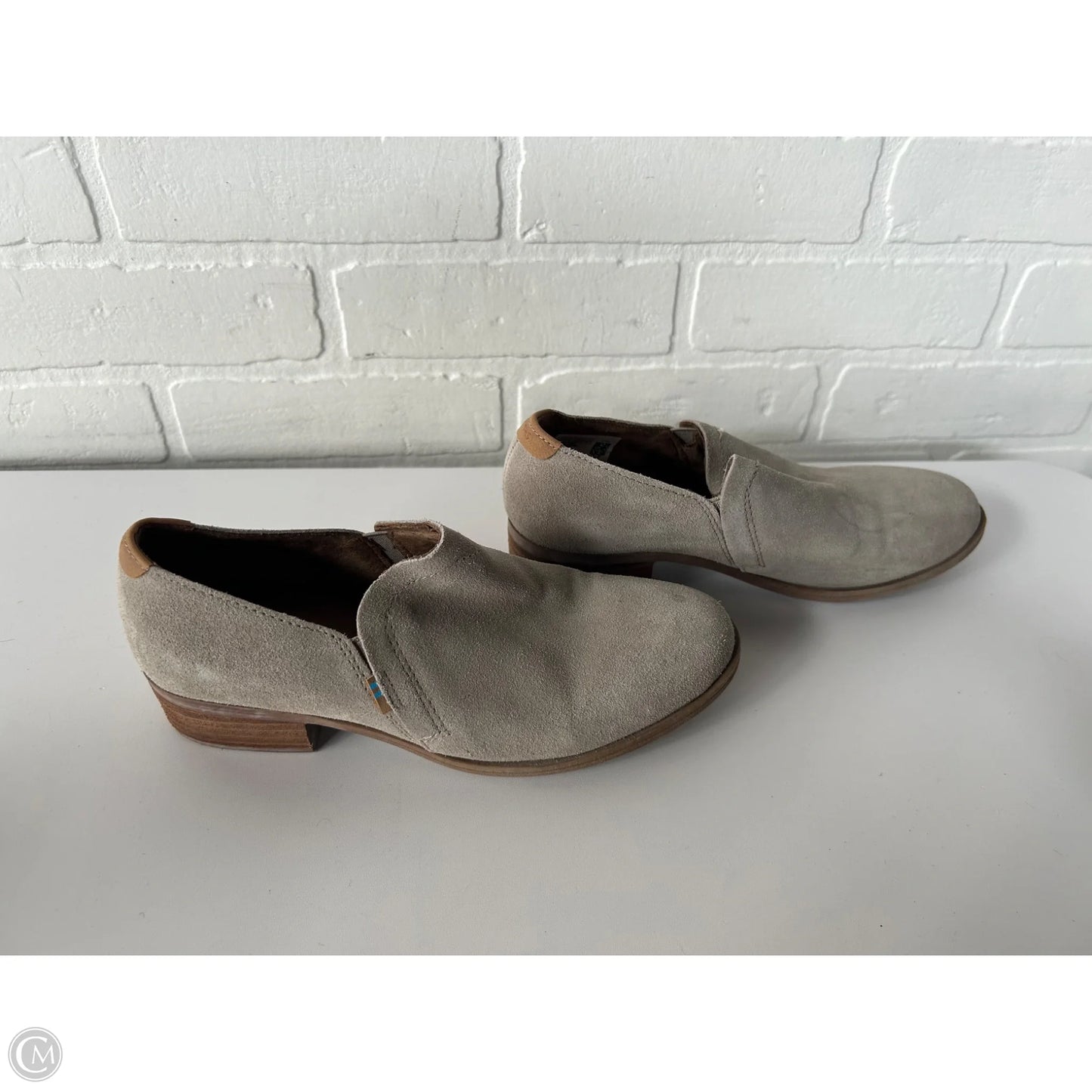 Boots Ankle Flats By Toms In Grey, Size: 6