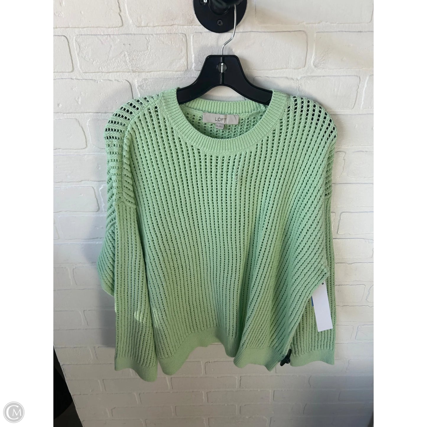 Sweater By Loft In Green, Size: Xl