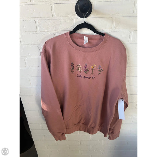 Sweatshirt Crewneck By Clothes Mentor In Pink, Size: Xl