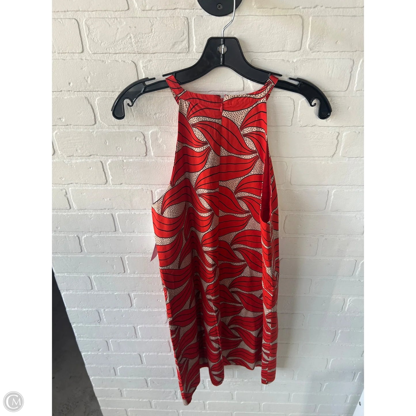 Dress Casual Short By Ann Taylor In Orange & Tan, Size: S