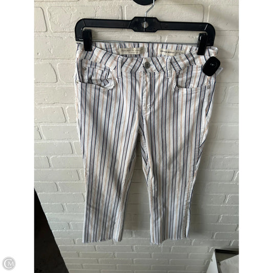 Jeans Boot Cut By Pilcro In Blue & White, Size: 8