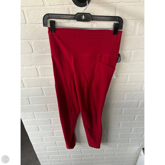 Athletic Leggings By Athleta In Red, Size: 4