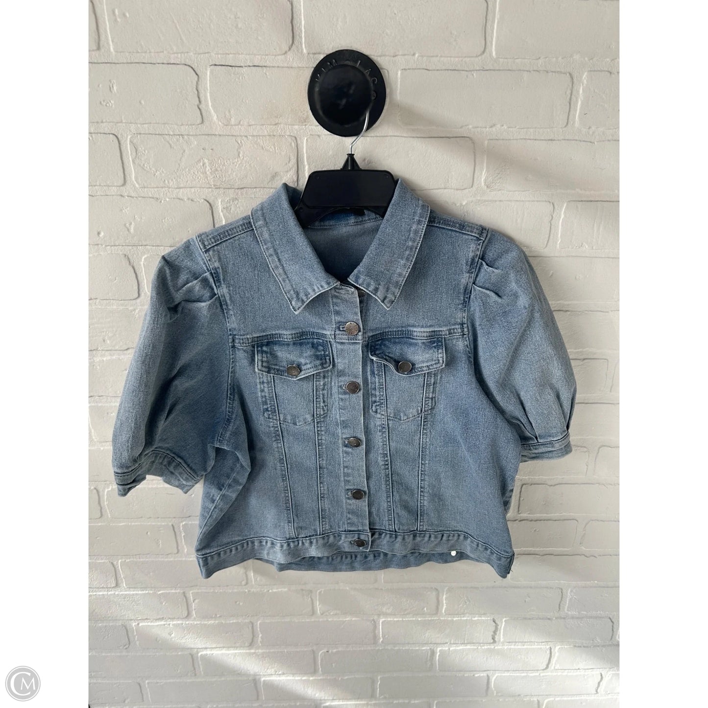 Jacket Denim By Clothes Mentor In Blue Denim, Size: Xs