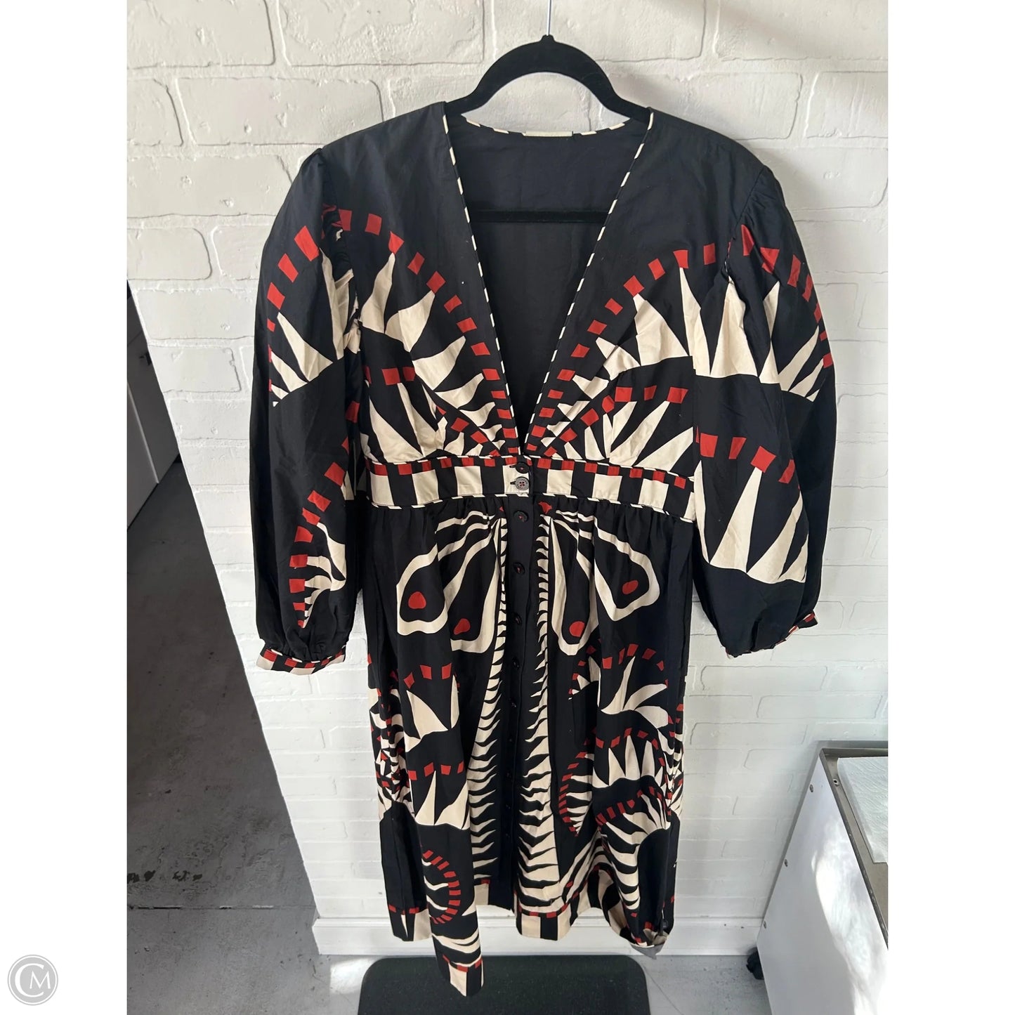 Dress Casual Maxi By Farm Rio In Black & Tan, Size: Xl