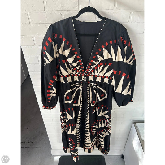 Dress Casual Maxi By Farm Rio In Black & Tan, Size: Xl