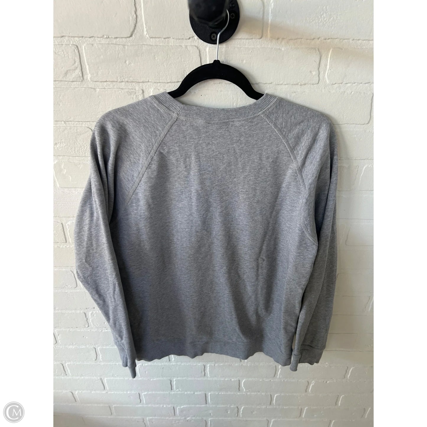 Sweatshirt Crewneck By Clothes Mentor In Grey & Red, Size: M