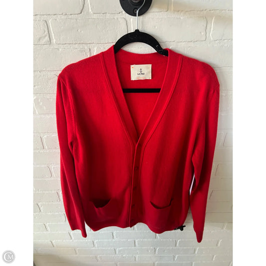 Sweater Cardigan By Cmb In Red, Size: M