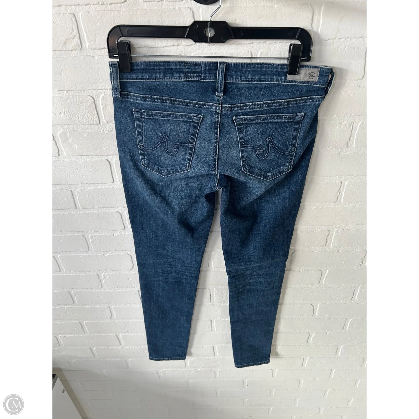 Jeans Skinny By Adriano Goldschmied In Blue Denim, Size: 8