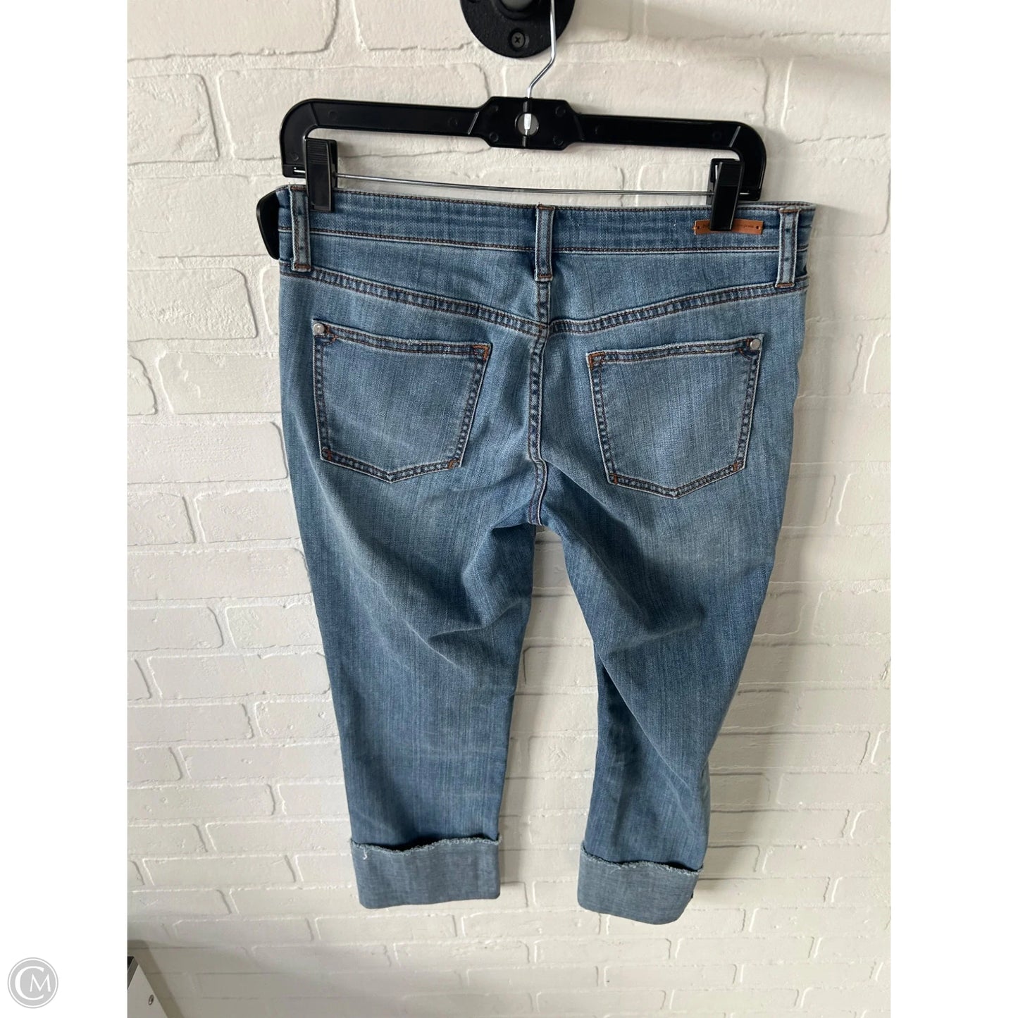 Jeans Cropped By Pilcro In Blue Denim, Size: 4