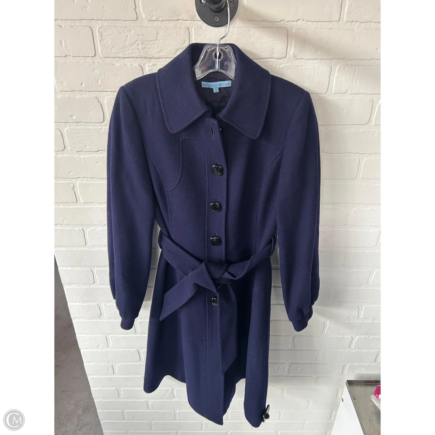 Coat Trench Coat By Antonio Melani In Purple, Size: Xs