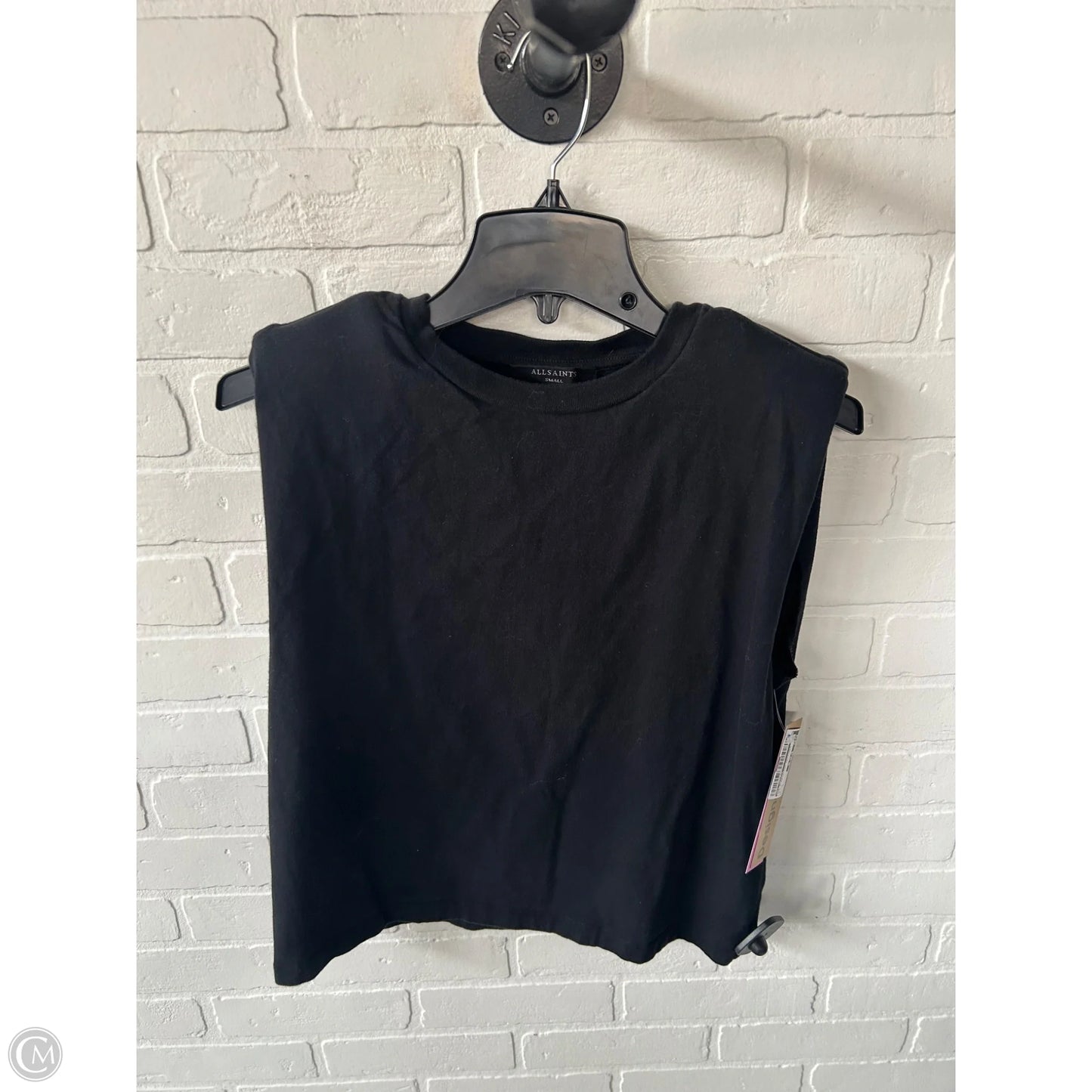 Top Sleeveless Designer By All Saints In Black, Size: S
