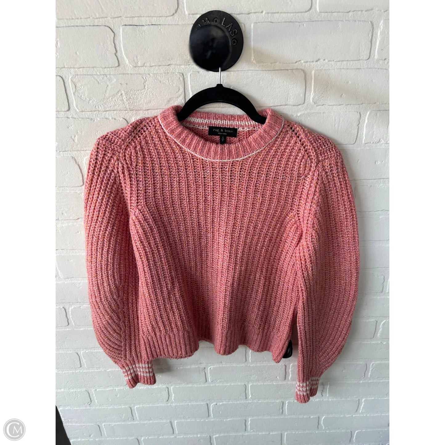Sweater By Rag And Bone In Orange & Pink, Size: S