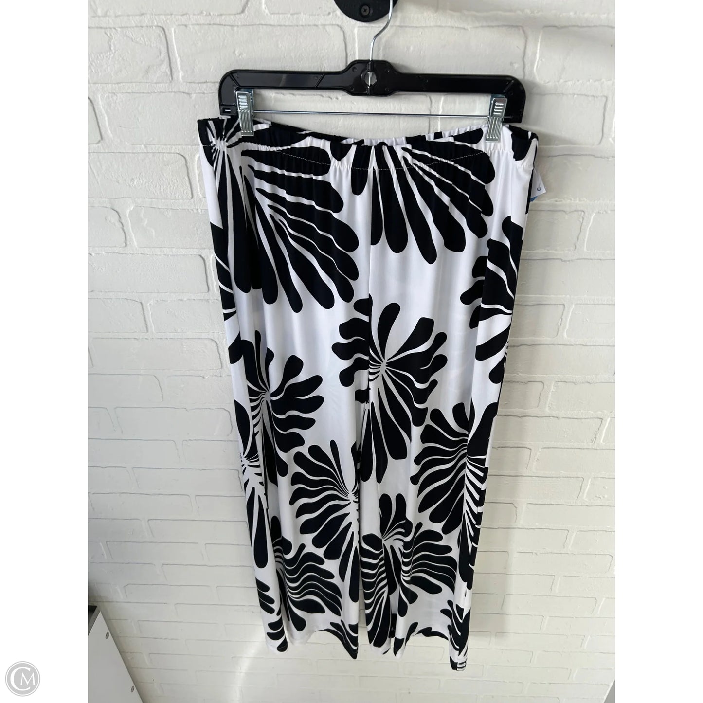 Pants Wide Leg By Chicos In Black & White, Size: 12