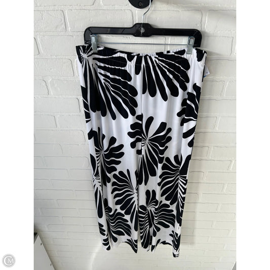 Pants Wide Leg By Chicos In Black & White, Size: 12
