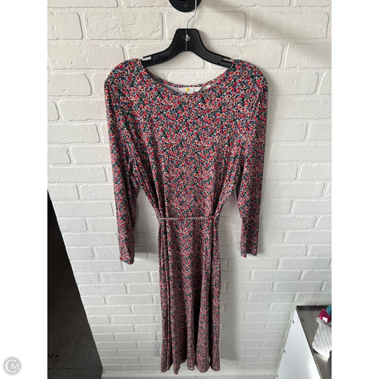 Dress Casual Maxi By Boden In Blue & Pink, Size: L