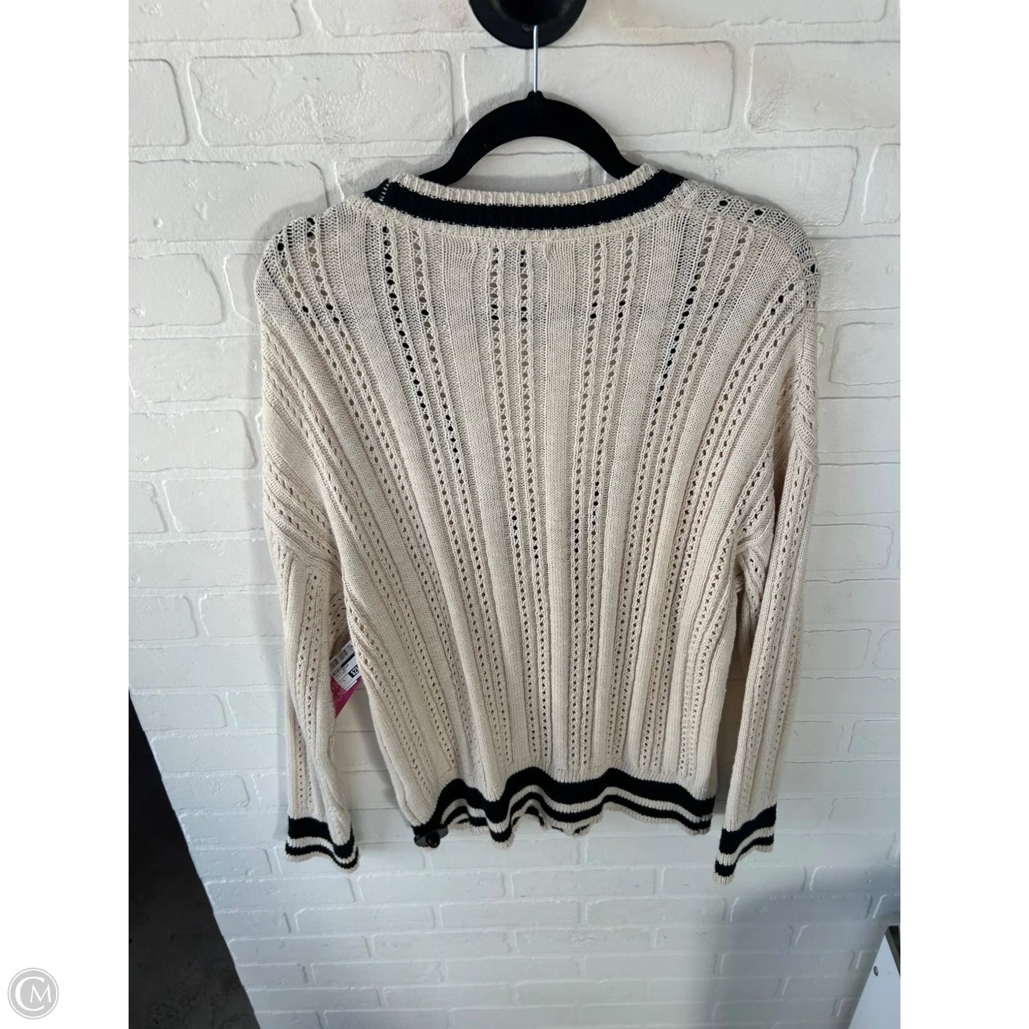 Sweater Cardigan By Sanctuary In Black & Cream, Size: S