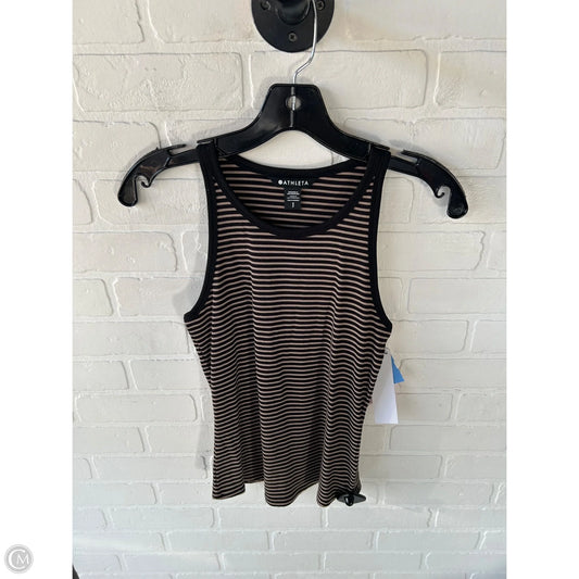 Athletic Tank Top By Athleta In Black & Brown, Size: S