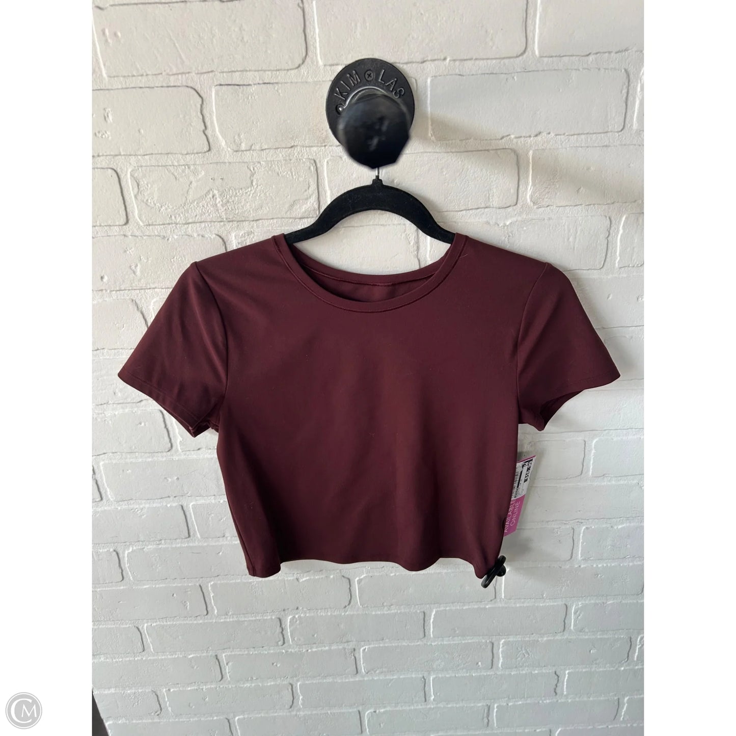 Athletic Top Short Sleeve By Athleta In Red, Size: M