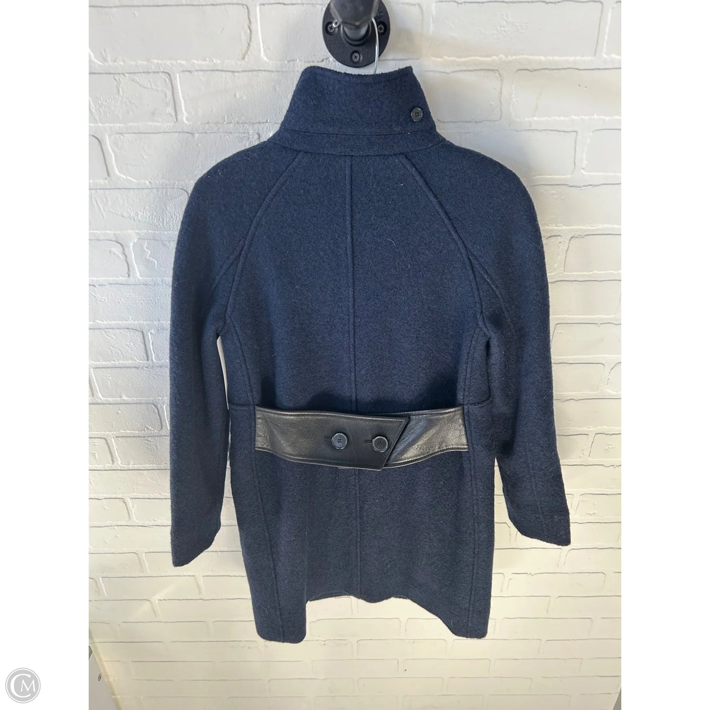 Coat Wool By Club Monaco In Blue, Size: Xs