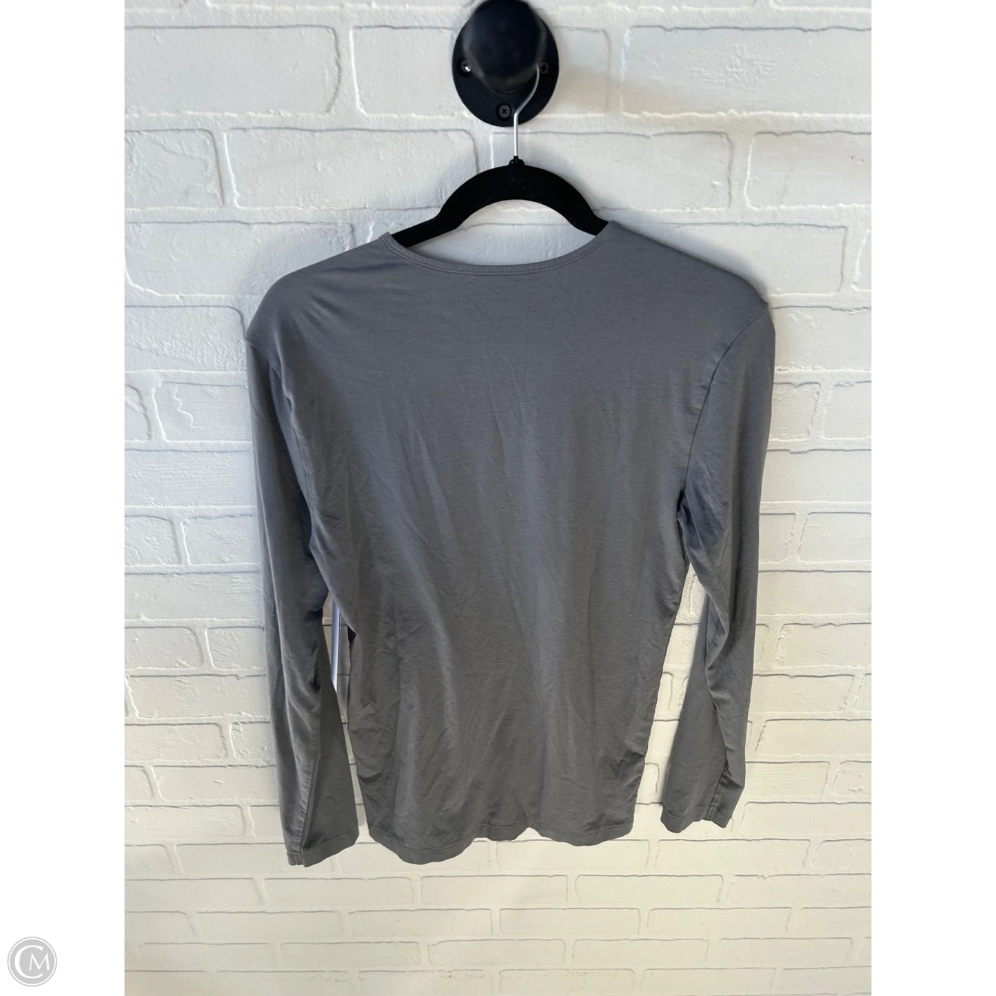 Athletic Top Long Sleeve Crewneck By Nobull In Grey, Size: S