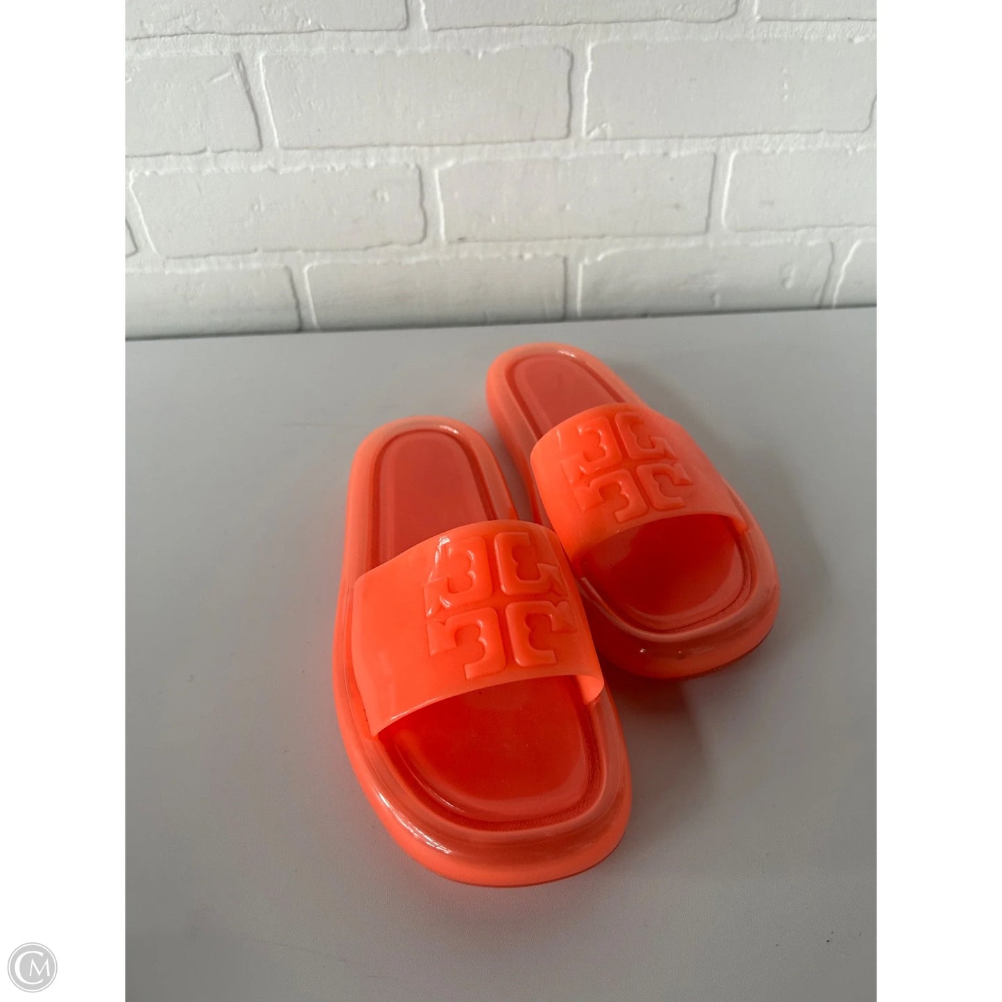 Sandals Designer By Tory Burch In Orange, Size: 6