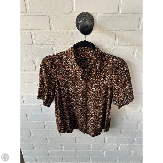 Top Short Sleeve By Talbots In Animal Print, Size: Xsp