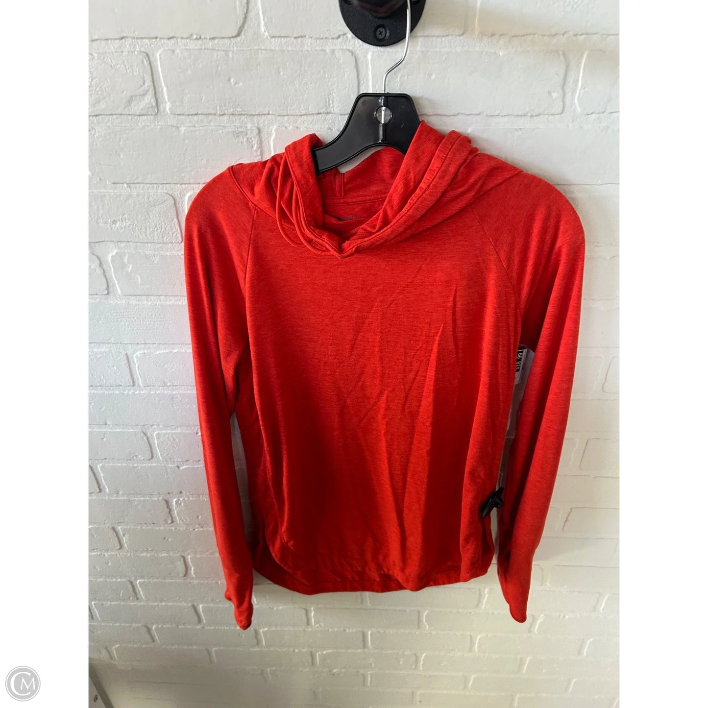 Athletic Top Long Sleeve Hoodie By Athleta In Orange, Size: Xs
