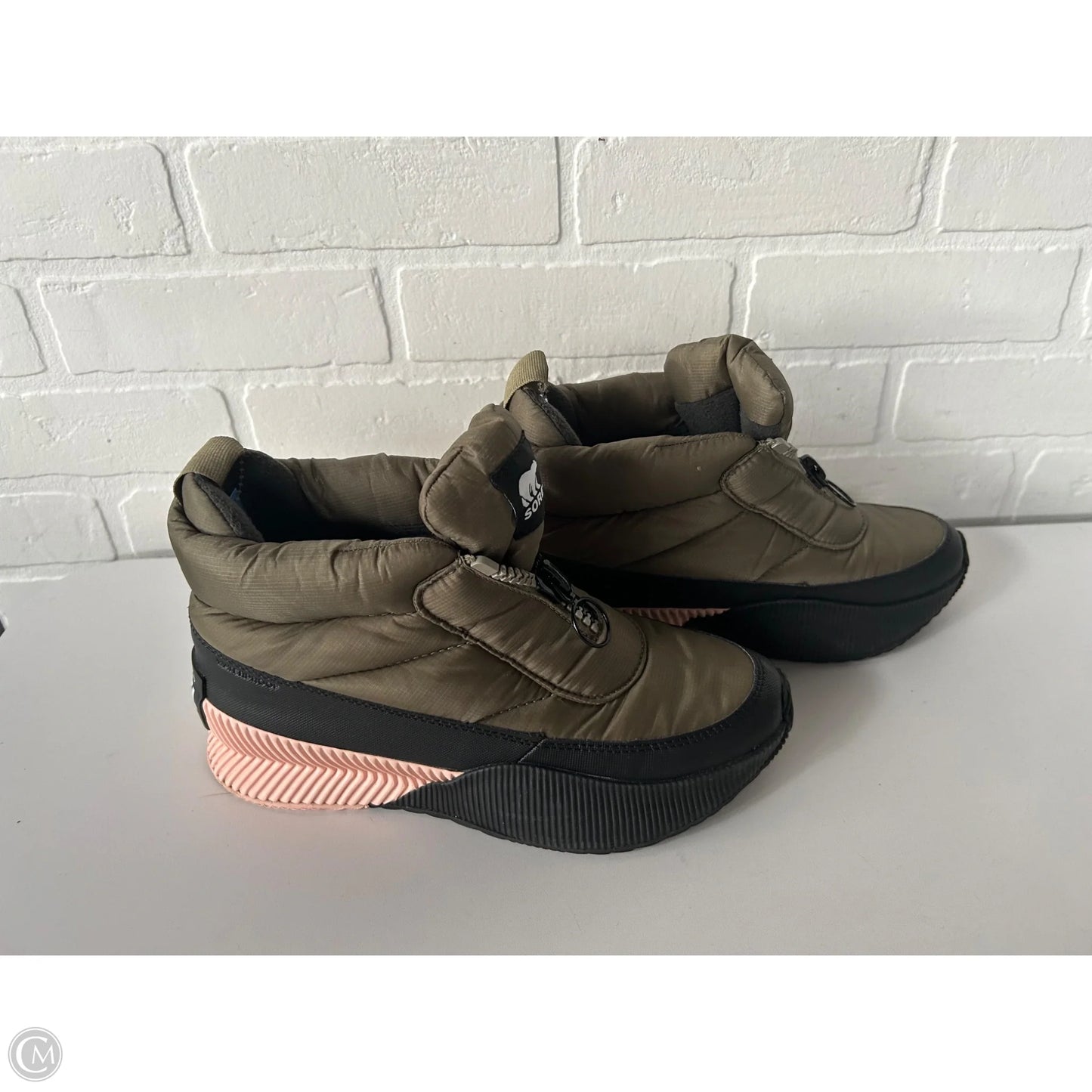 Boots Snow By Sorel In Green & Pink, Size: 8