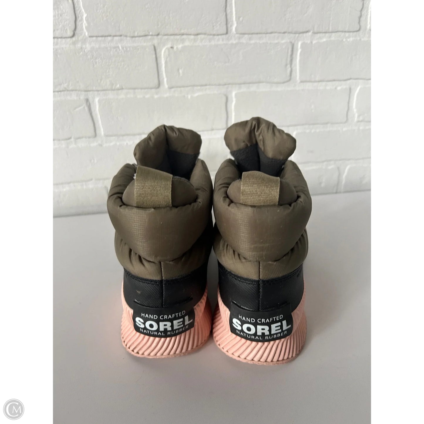Boots Snow By Sorel In Green & Pink, Size: 8