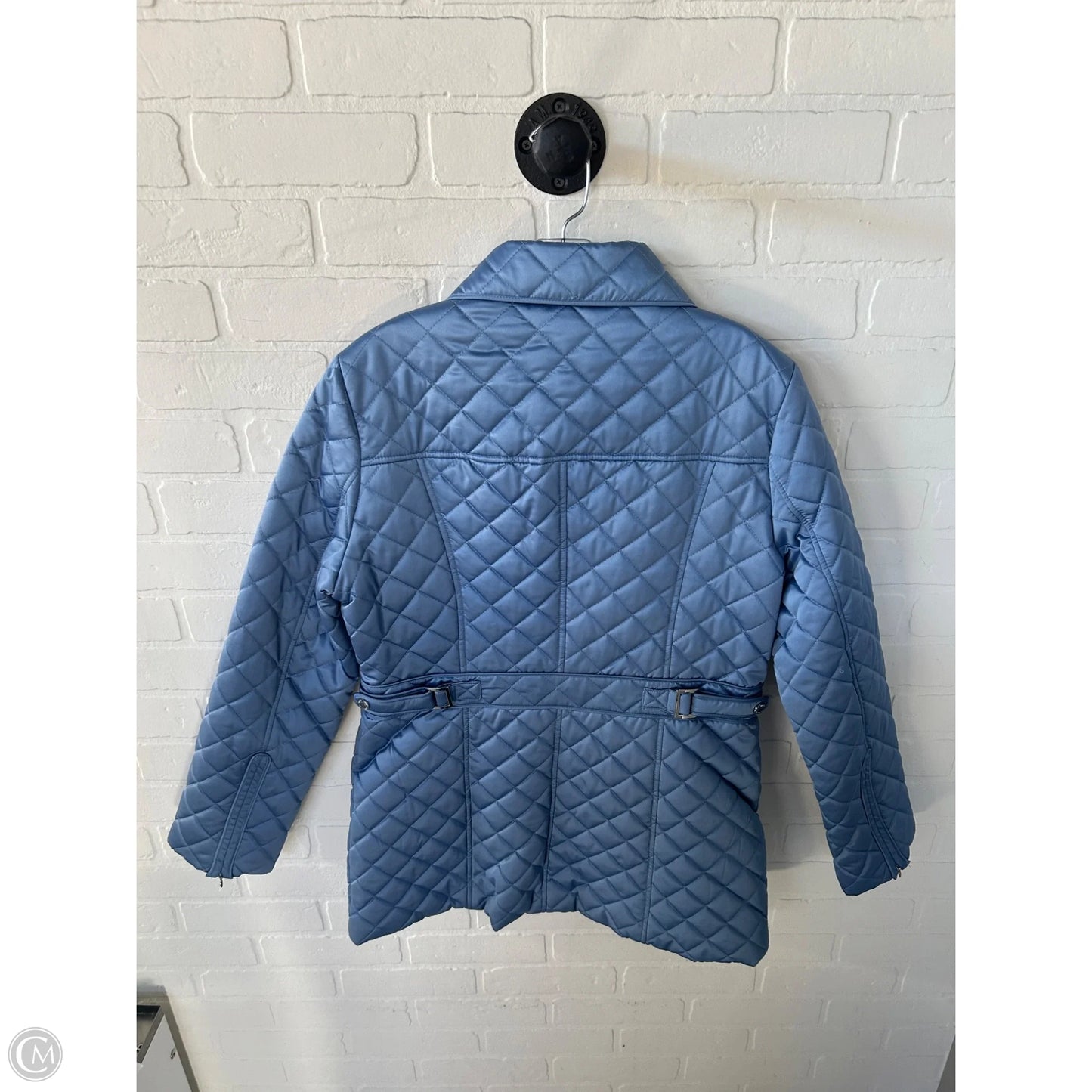 Coat Puffer & Quilted By Calvin Klein In Blue, Size: M