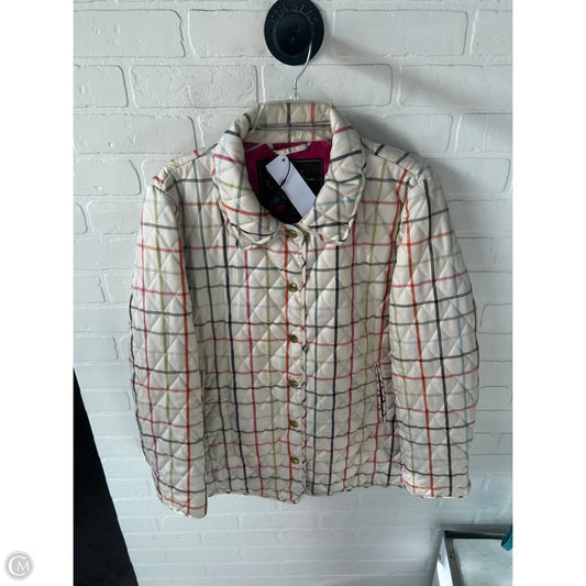 Jacket Designer By Coach In Tan, Size: L