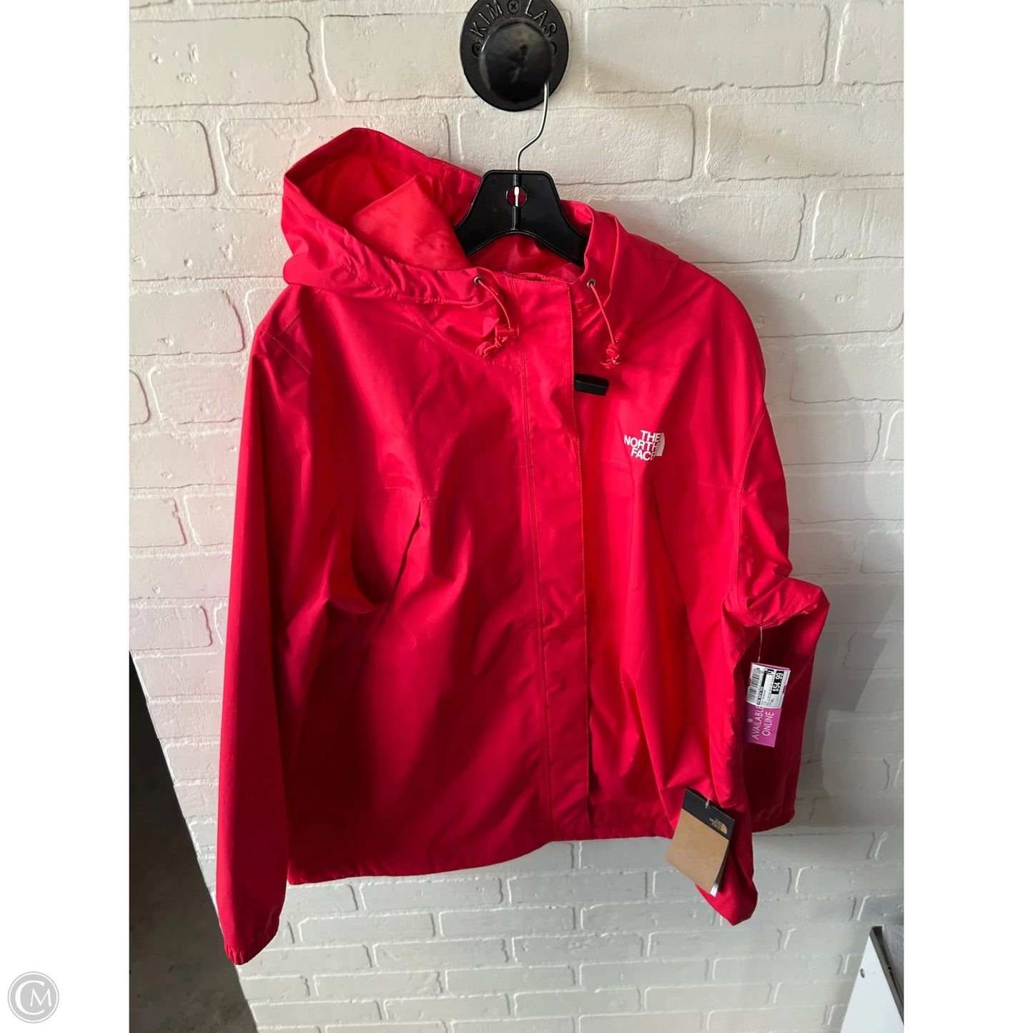 Coat Raincoat By The North Face In Pink, Size: Xxl
