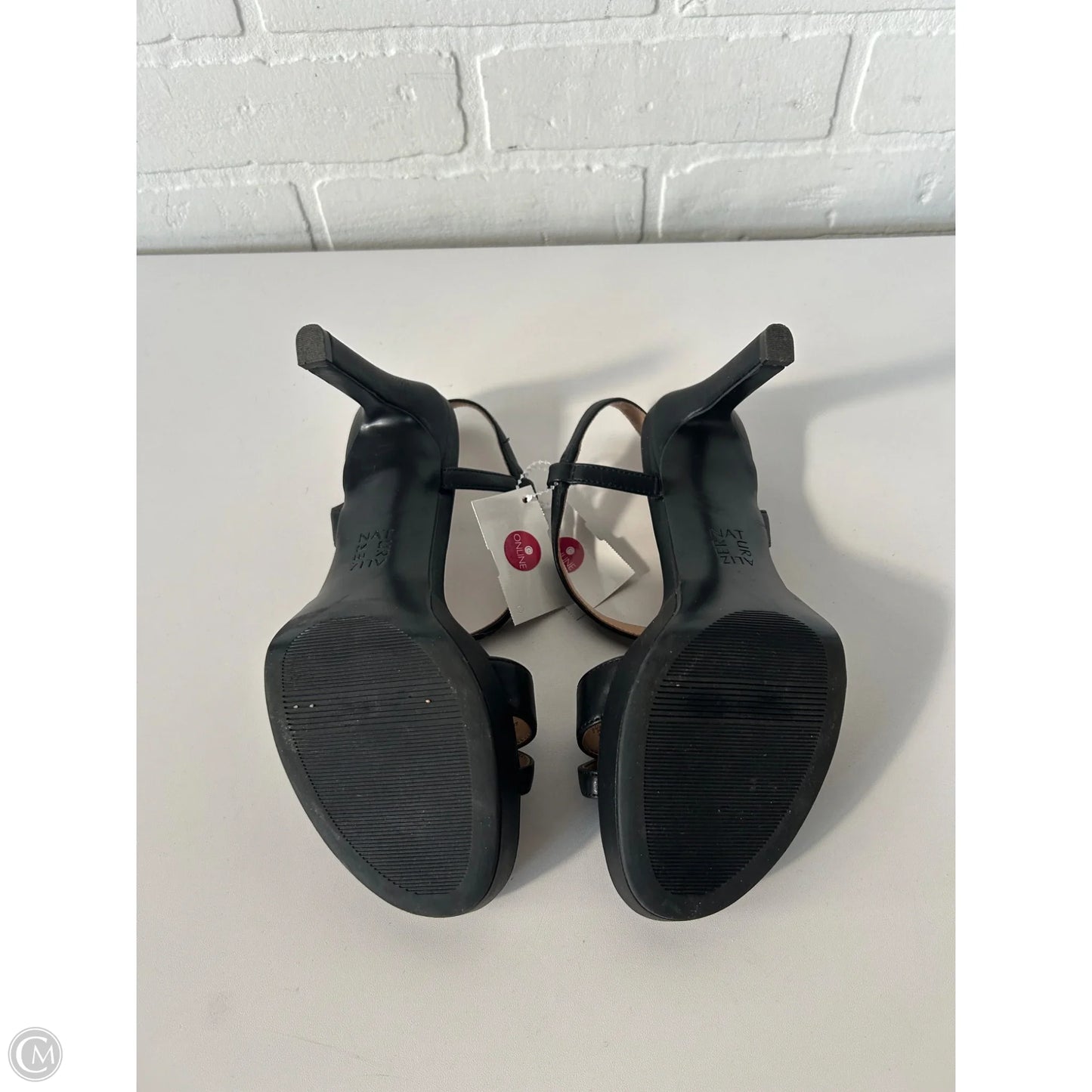 Sandals Heels Stiletto By Naturalizer In Black, Size: 6.5