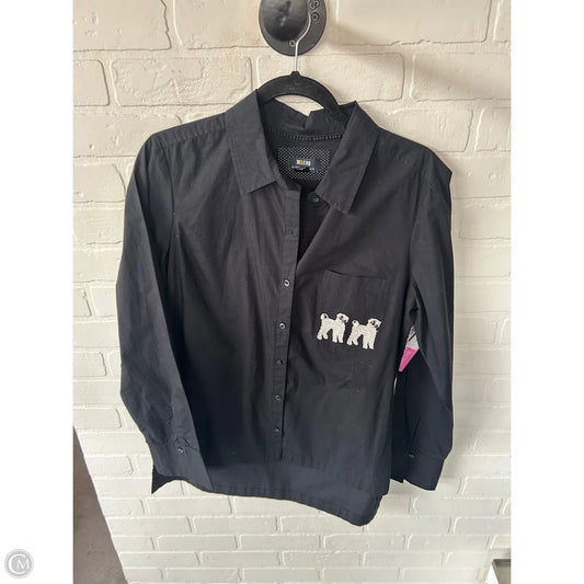Top Long Sleeve By Maeve In Black, Size: M
