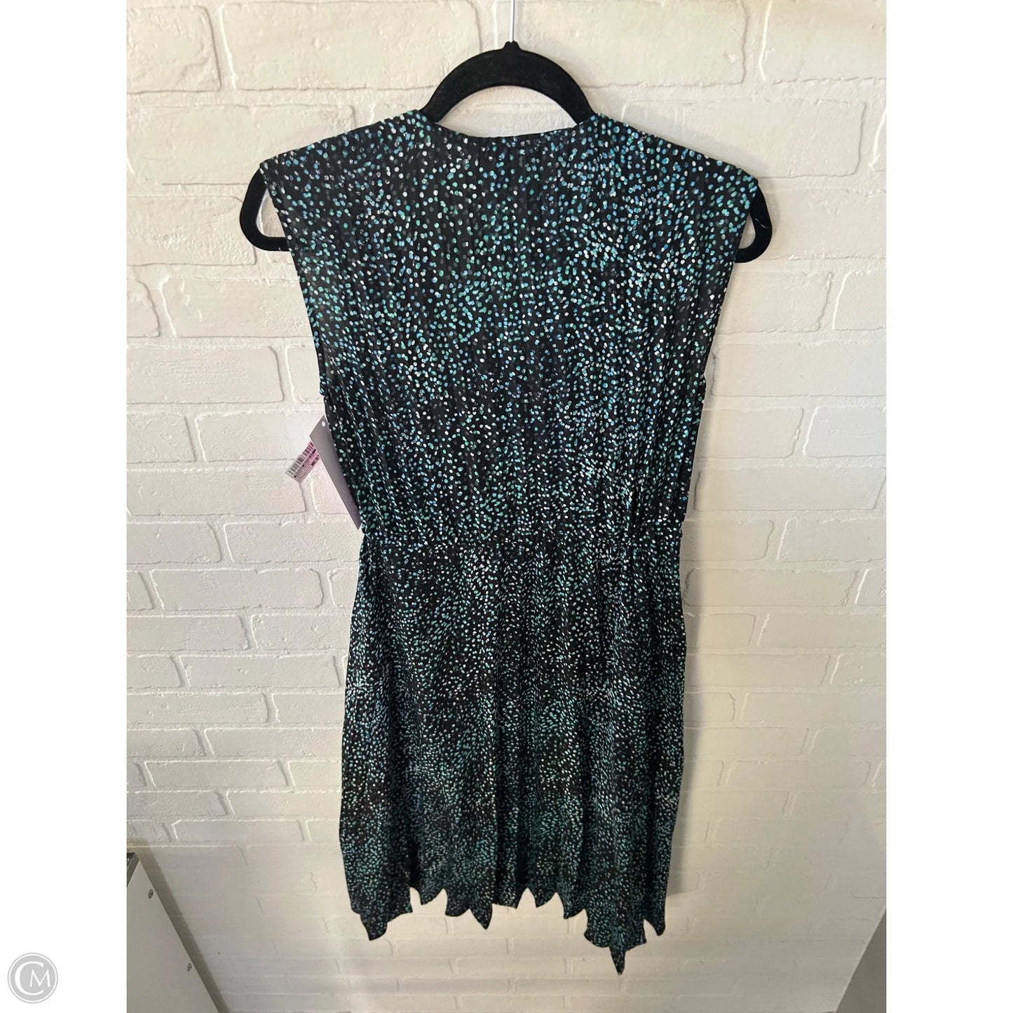 Dress Casual Midi By Banana Republic In Black & Blue, Size: Xs