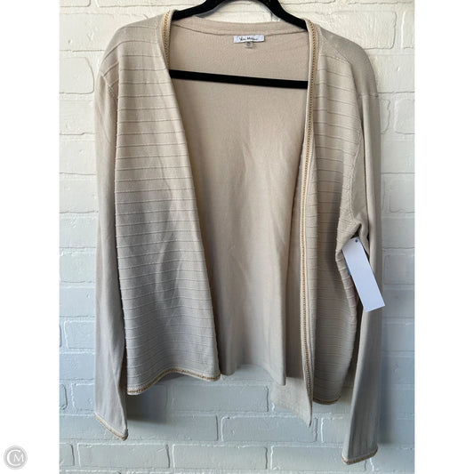 Sweater Cardigan By Vila Milano In Tan, Size: Xl