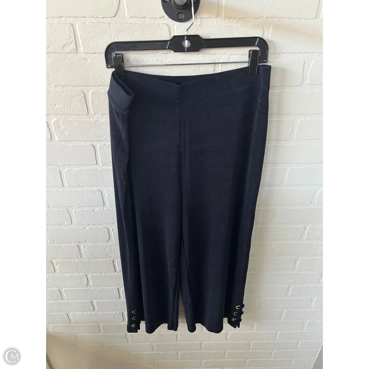 Pants Wide Leg By Chicos In Blue & Gold, Size: 12