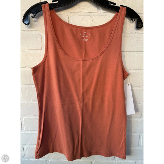 Top Sleeveless Basic By Talbots In Orange, Size: M