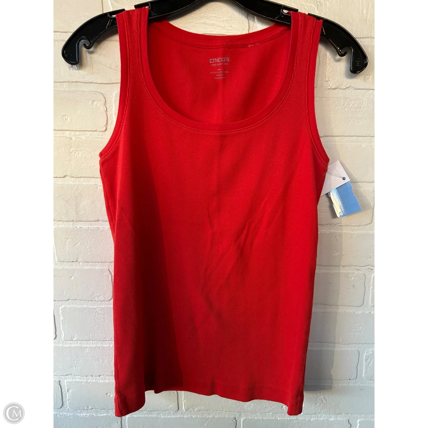 Top Sleeveless Basic By Chicos In Orange, Size: S