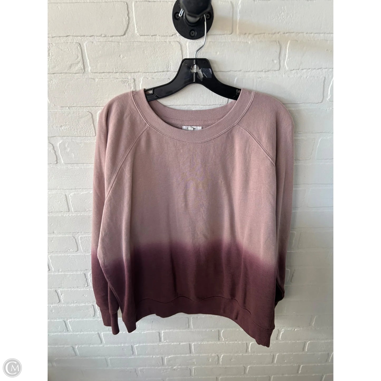 Sweatshirt Crewneck By Maurices In Pink & Purple, Size: Xl