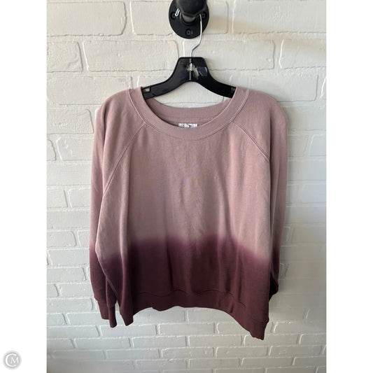 Sweatshirt Crewneck By Maurices In Pink & Purple, Size: Xl