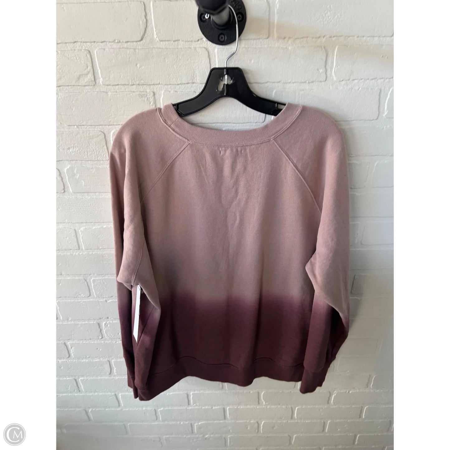 Sweatshirt Crewneck By Maurices In Pink & Purple, Size: Xl