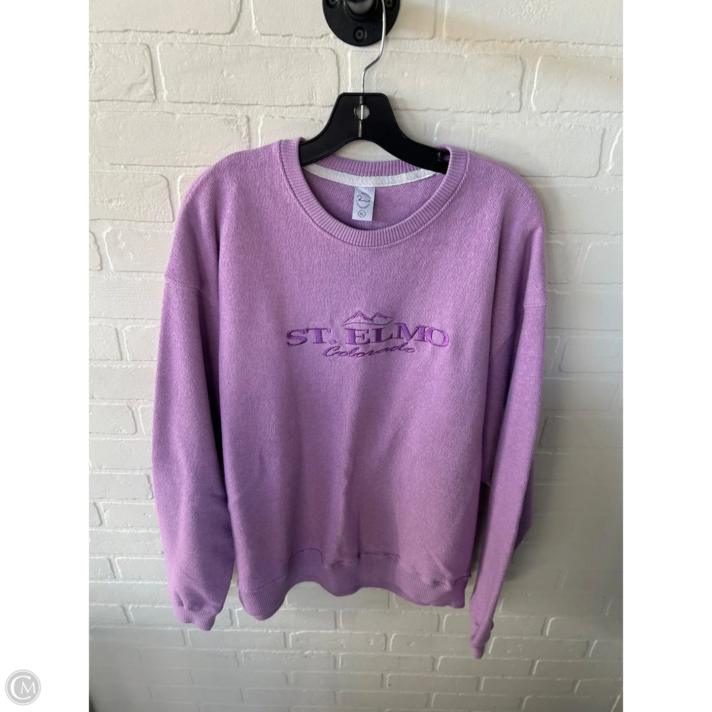 Sweatshirt Crewneck By Clothes Mentor In Purple, Size: Xl