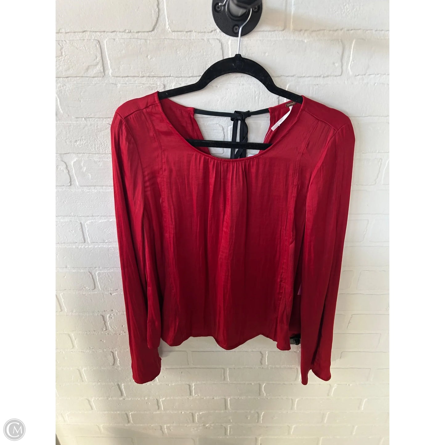 Top Long Sleeve By Free People In Red, Size: S