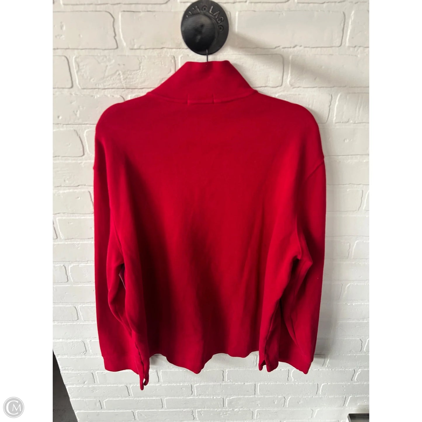 Sweatshirt Collar By Lauren By Ralph Lauren In Red, Size: Xl