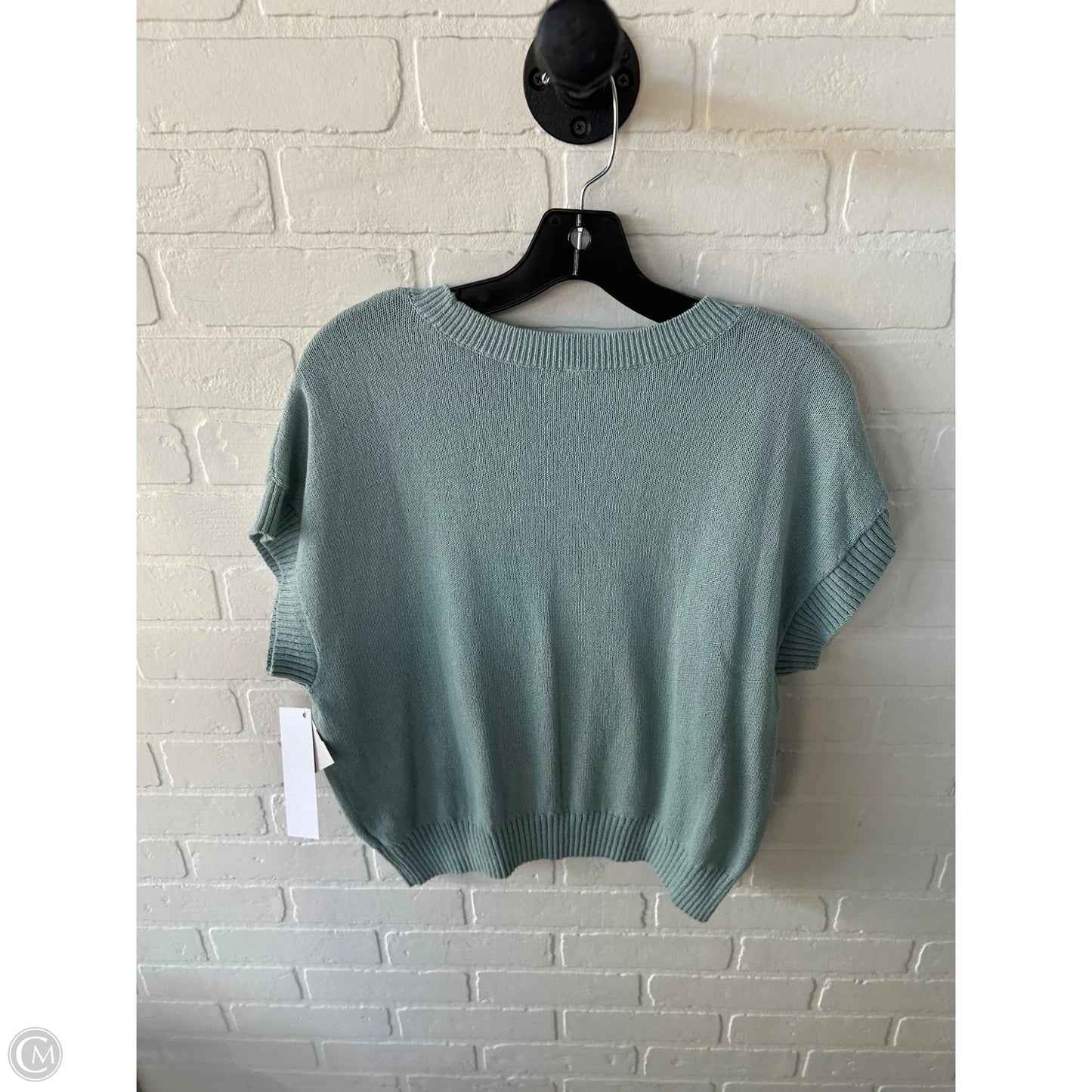 Sweater Short Sleeve By Stylus In Blue, Size: M